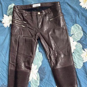 Kittenish Faux Leather Moto Pants Size M